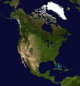 north america, continent, america, satellite image, aerial view, country, map, central america, north america, north america, north america, north america, north america